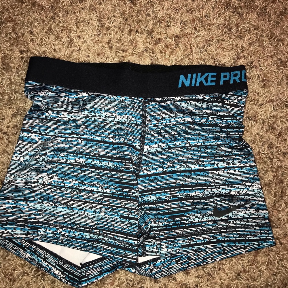 Blue Nike Pro Spandex